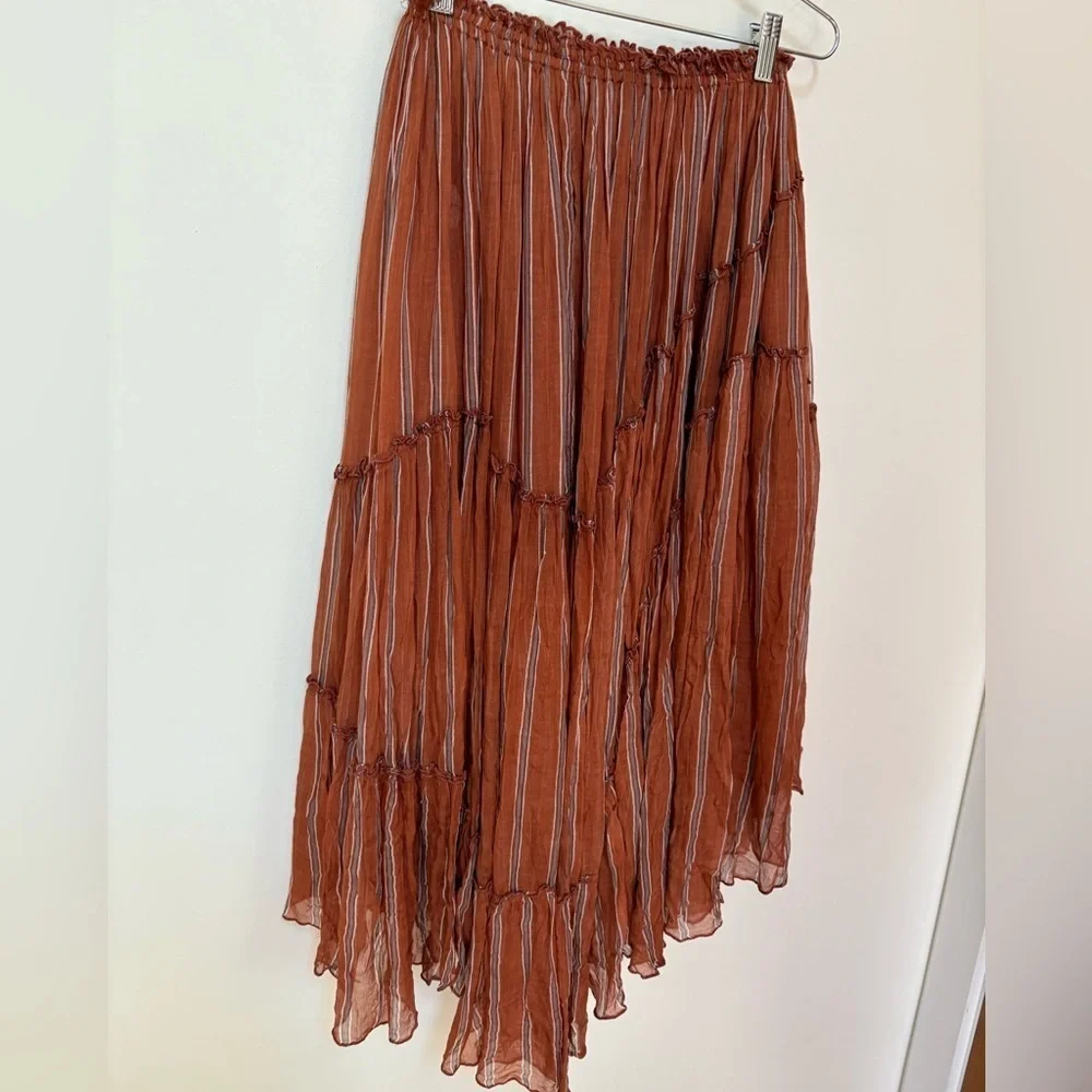 NWOT Free People FP One Ember Printed Midi Skirt Size XS